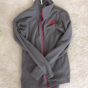 Grey north face sweatshirt